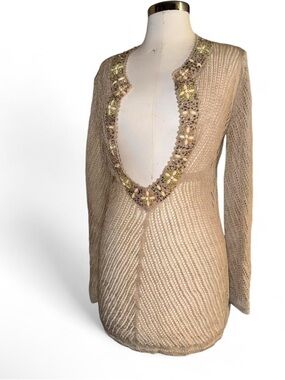 Vintage Victoria’s Secret beaded crotchet beach cover up
